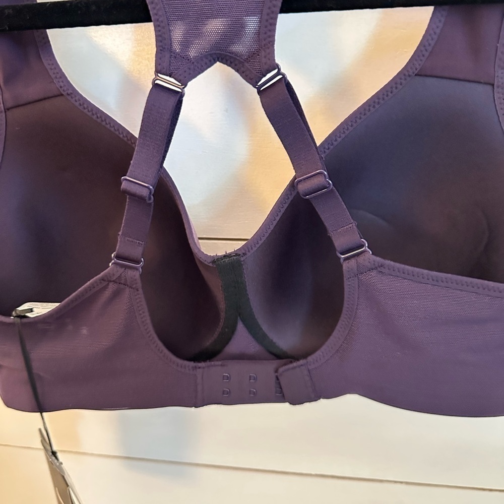 NIKE Pro rival high support purple racerback athletic running yoga bra NWT 32 D - Picture 6 of 12